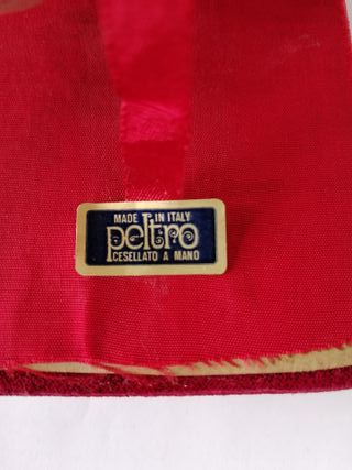 ICONA IN PELTRO MADONNA DI MONTE BERICO SU VELLUTO