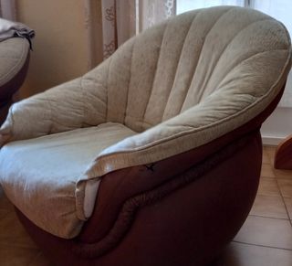 Conjunto sofá y butacas