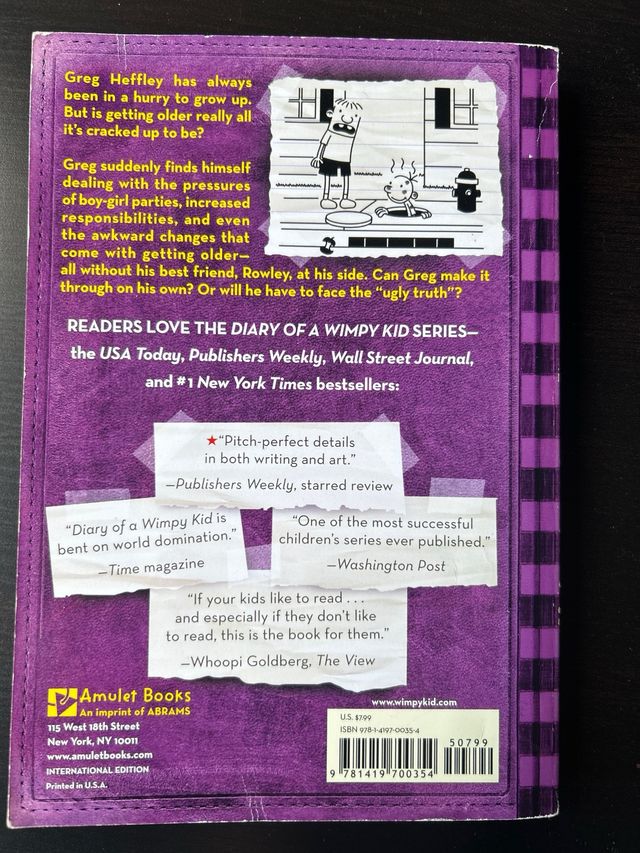 DIARY OF A WIMPY KID #5 UGLY TRUTH IE