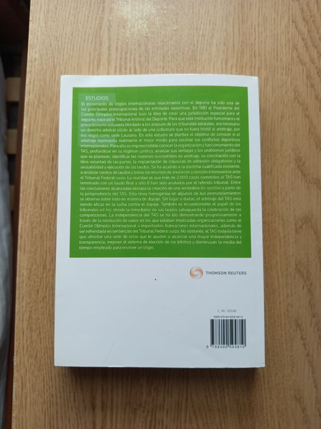 El régimen jurídico del Tribunal Arbitral del Deporte