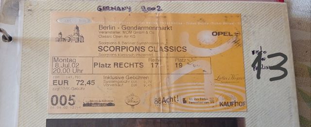 Entradas conciertos.