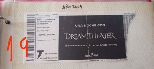 Entradas conciertos.