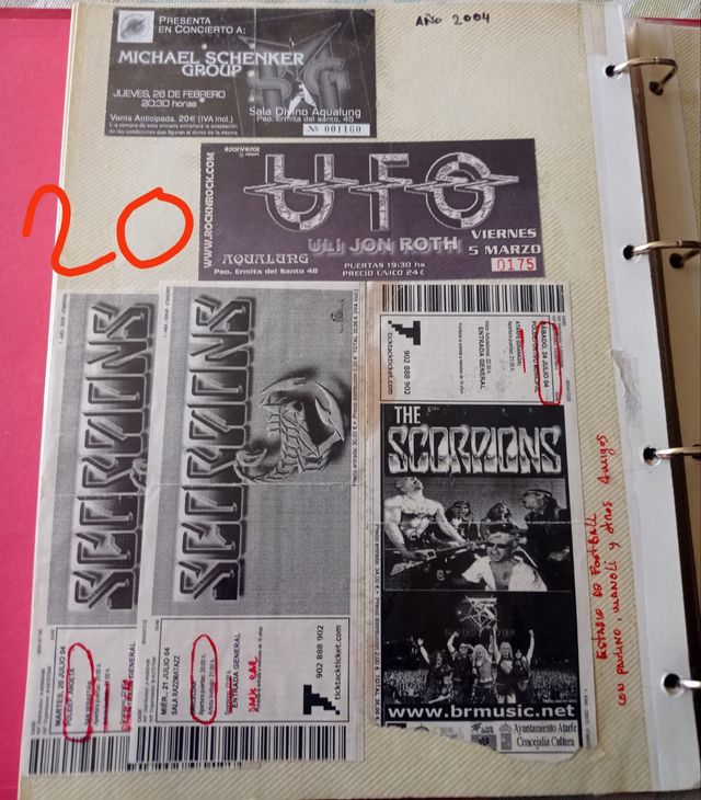 Entradas conciertos.