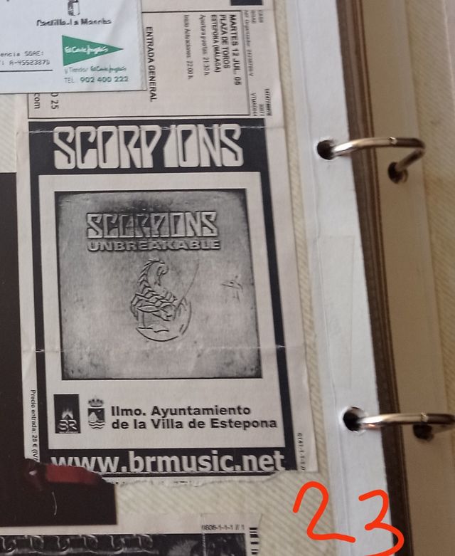 Entradas conciertos.