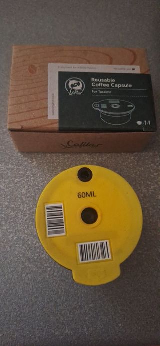 Cafetera tasimo con cápsula recargable 
Negociable