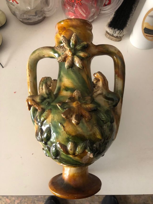 Anfora Biansata In Ceramica Di Seminara Epoca 1883