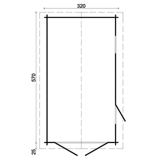 Garaje 18,2m2 prefabricado totalmente diáfano