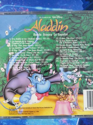 Aladdin Banda Sonora en ESPAÑOL 1994 CD BSO