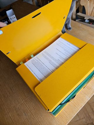 3 Cajas-carpeta con gomas