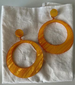 Pendientes de flamenca de nacar