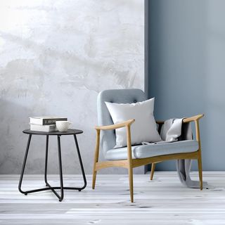 Mesa auxiliar metálica exterior