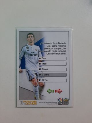 Carta de Futbol Cristiano Ronaldo