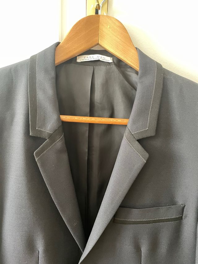 Americana traje azul marino