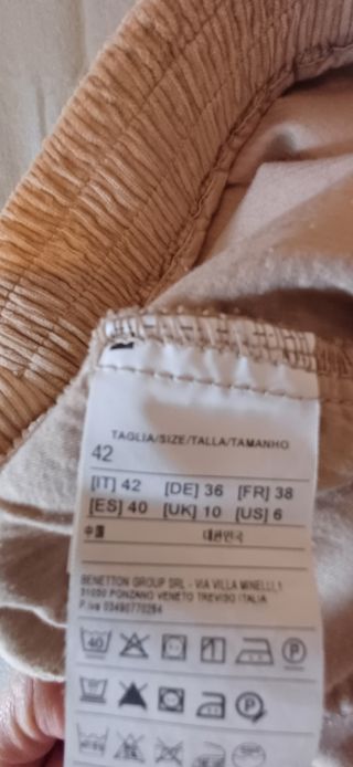 Pantalón pana mujer