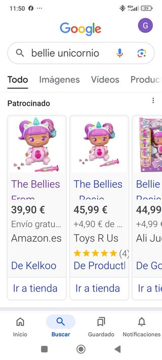 Bellie unicornio 