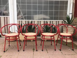 Sillas metálicas retro