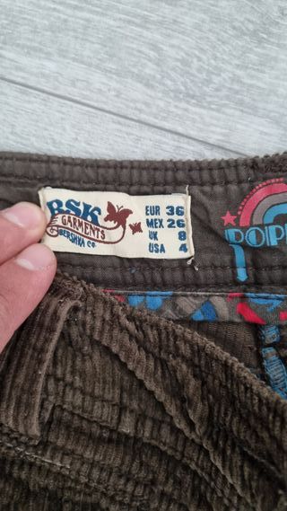 Pantalón corto de pana