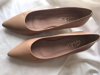 Zapatos nude beige piel Giko