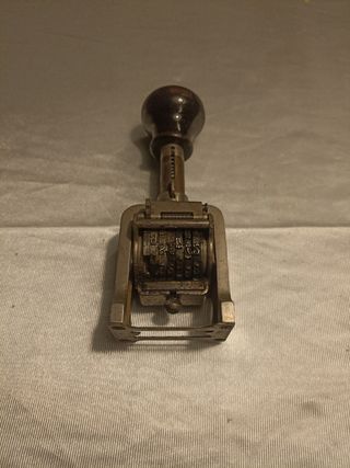 Antiguo numeradora tampon años 60