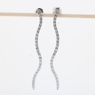 Pendientes oro blanco con brillantes