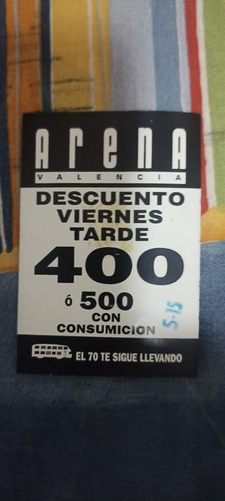 FLYER CONCIERTO THE CULT DISCOTECA ARENA AUDITORIU