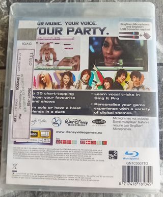 🇪🇸 Disney Sing It PS3