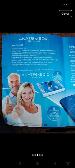 Colchón anatómico. Nuevo. Con accesorios.