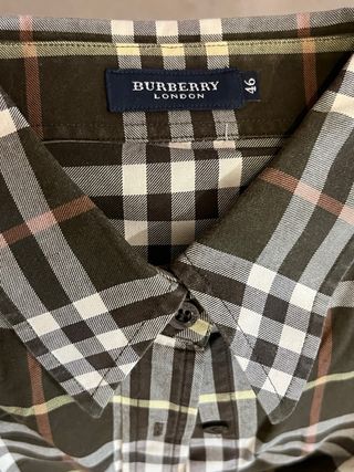 Camisa Burberry Mujer Cuadros Clásicos Talla L