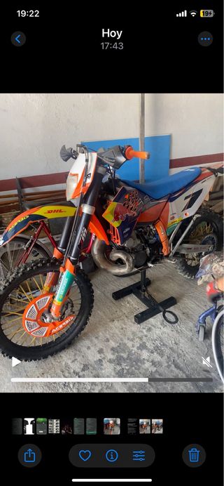 Moto enduro 250 2t