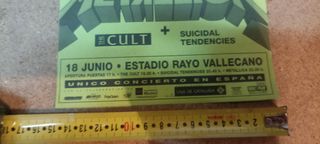 FLYER CONCIERTO GUN N ROSESS METALLICA THE CULT 93
