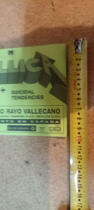 FLYER CONCIERTO GUN N ROSESS METALLICA THE CULT 93