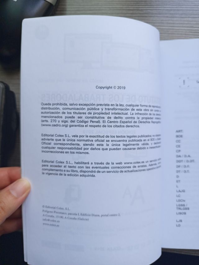 Estatuto de los trabajadores y Ley de la Jurisdicc