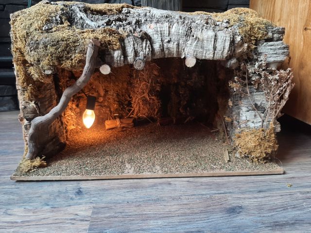 Pesebre Navidad con figuras de resina