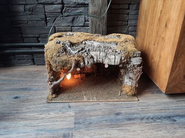 Pesebre Navidad con figuras de resina