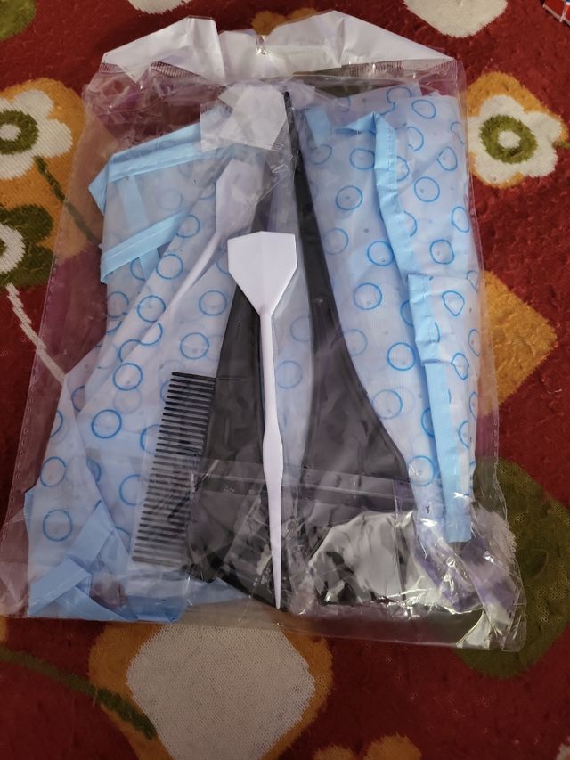 Gorro para mechas+brocha+cepillo