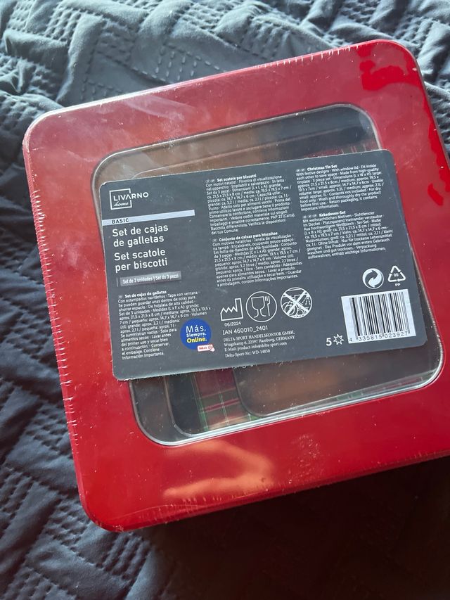 Set de cajas de galleta de navidad