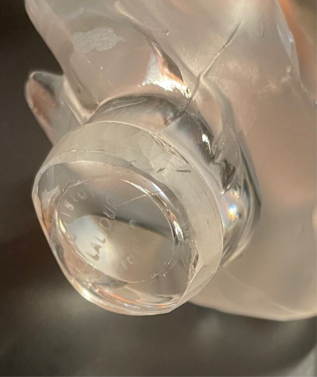 Pareja de Cisnes en Cristal. Lalique.