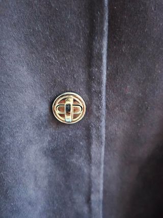 Chaqueta larga Ante azulmarino