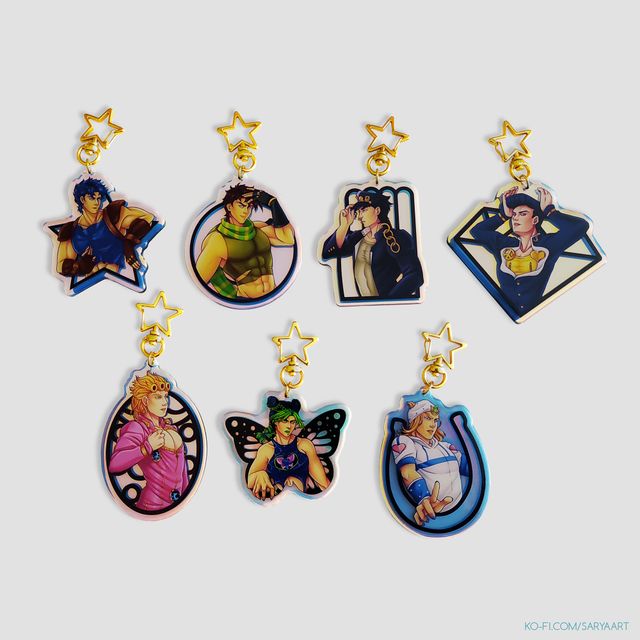 Llavero Iridiscente Giorno Giovanna (JJBA)