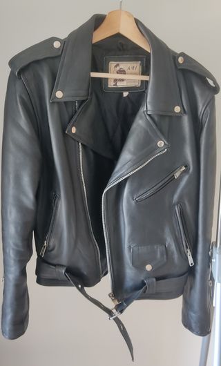 Chupa de cuero vintage 