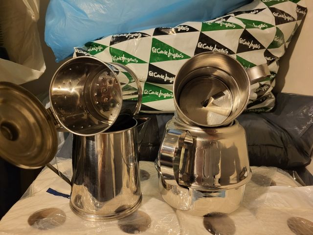 Cafeteras de acero inoxidable