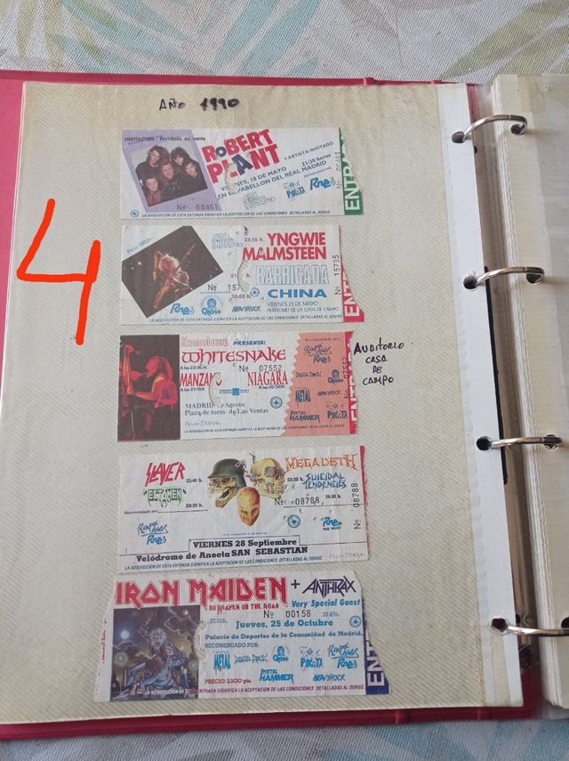 Entradas concierto coleccionista