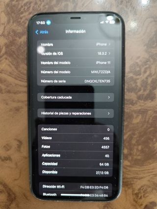 iPhone 11 64Gb Gris Espacial Perfecto Estado