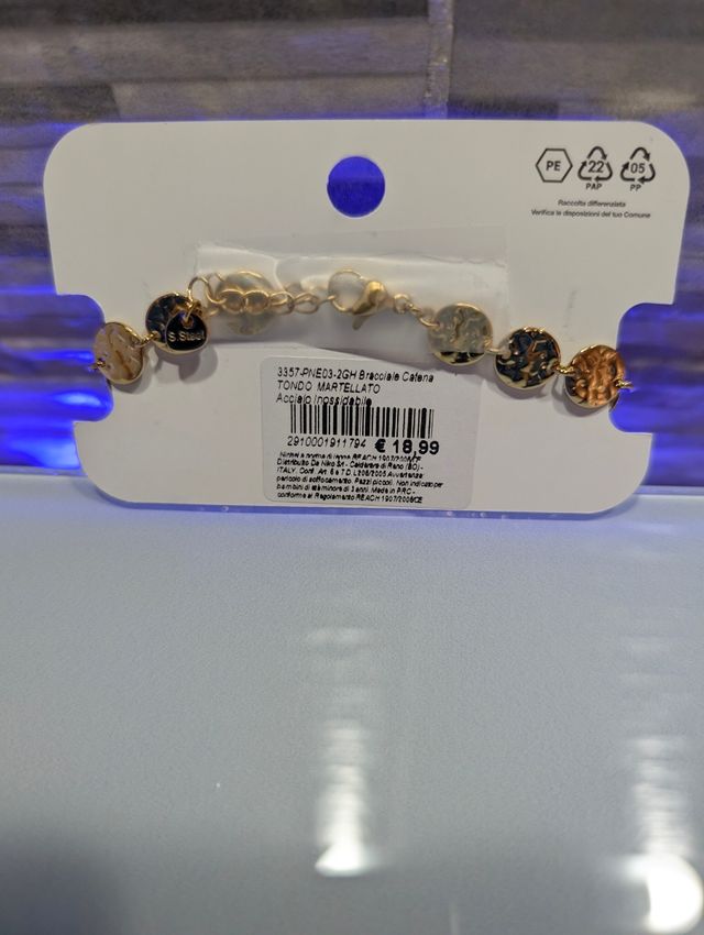 Bracciale catena stile etrusco