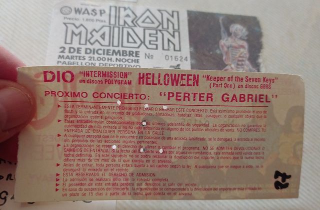 Entradas conciertos coleccion