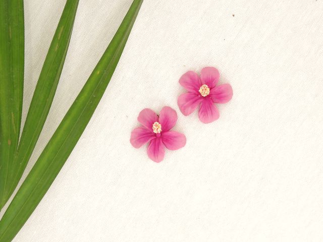 Pendientes de hibisco