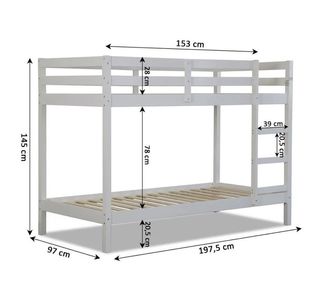 Litera  para camas de 90x190cm