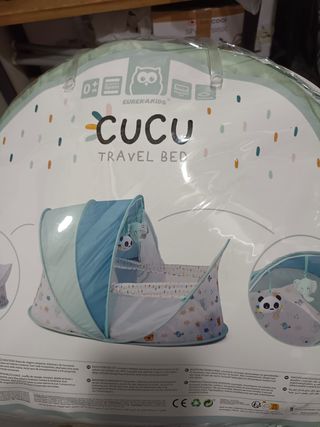 Cuna de playa plegable con mosquitera