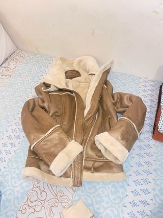 Chaqueta de borreguito y ante
