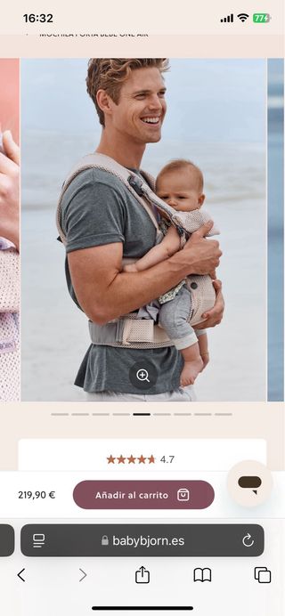 Mochila porteo babybjorn